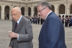 Il Presidente Giorgio Napolitano riceve al Quirinale il Presidente della Repubblica di Polonia Bronislaw Komorowski