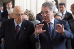 Il Presidente Napolitano con il Presidente austriaco