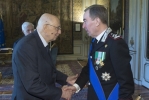 Il Presidente Giorgio Napolitano con il Generale di Corpo D'Armata, Leonardo Gallitelli,